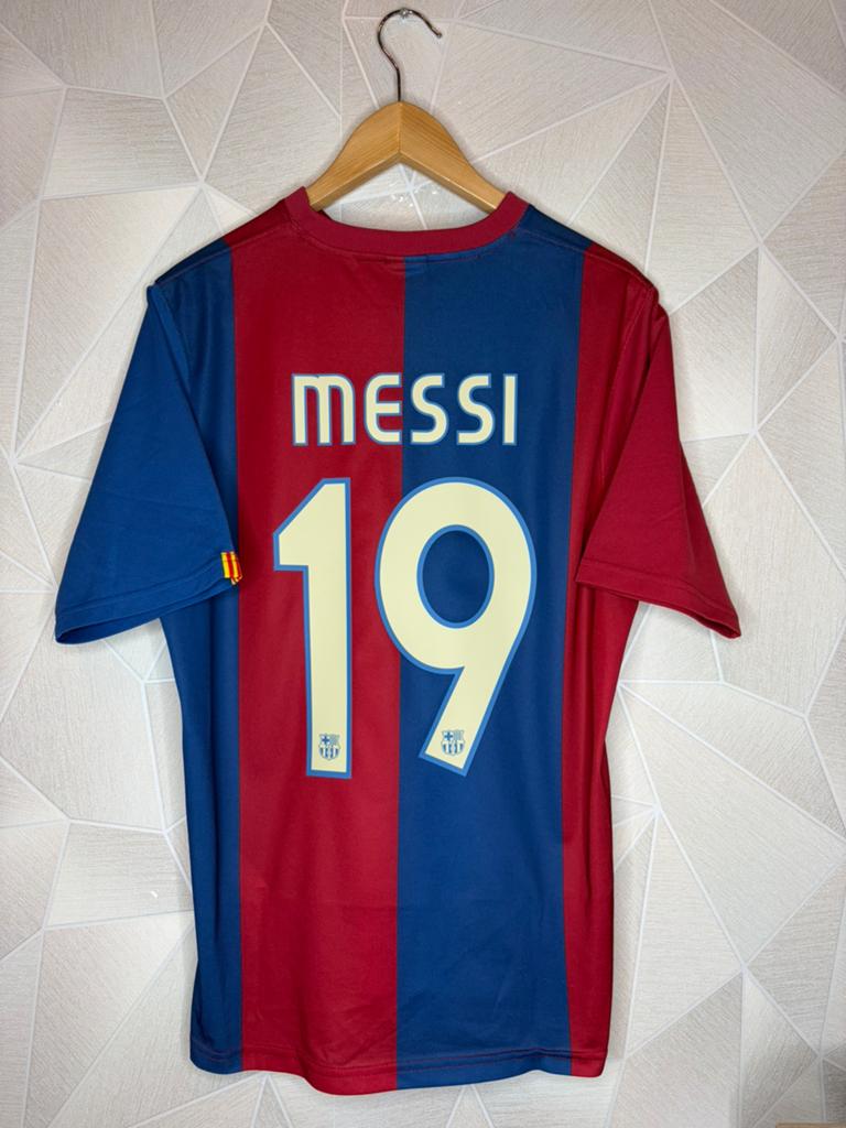 FC Barcelona Thuis 2006/2007 Messi, Sport en Fitness, Voetbal, Zo goed als nieuw, Shirt, Maat M, Ophalen of Verzenden