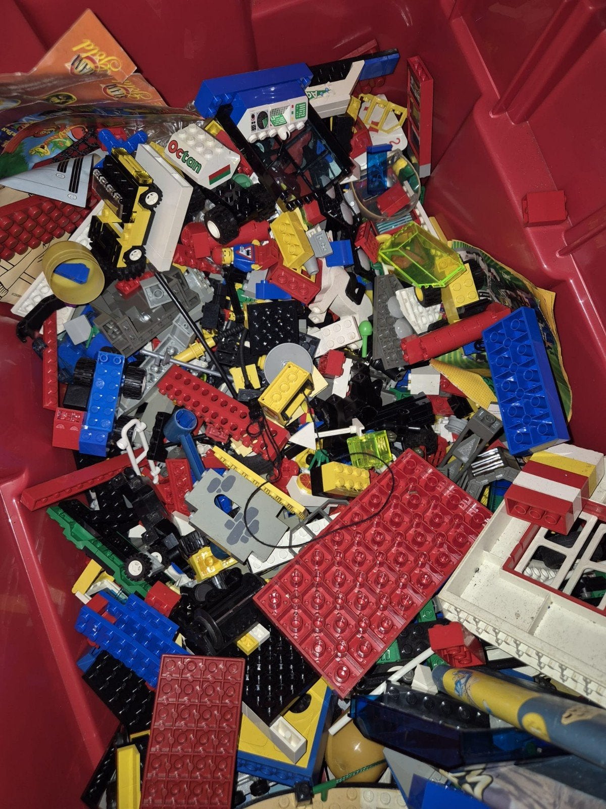Partij Vintage LEGO (20kg) incl Trein 4561, minifiguren, Kinderen en Baby's, Speelgoed | Duplo en Lego, Ophalen, Gebruikt, Lego