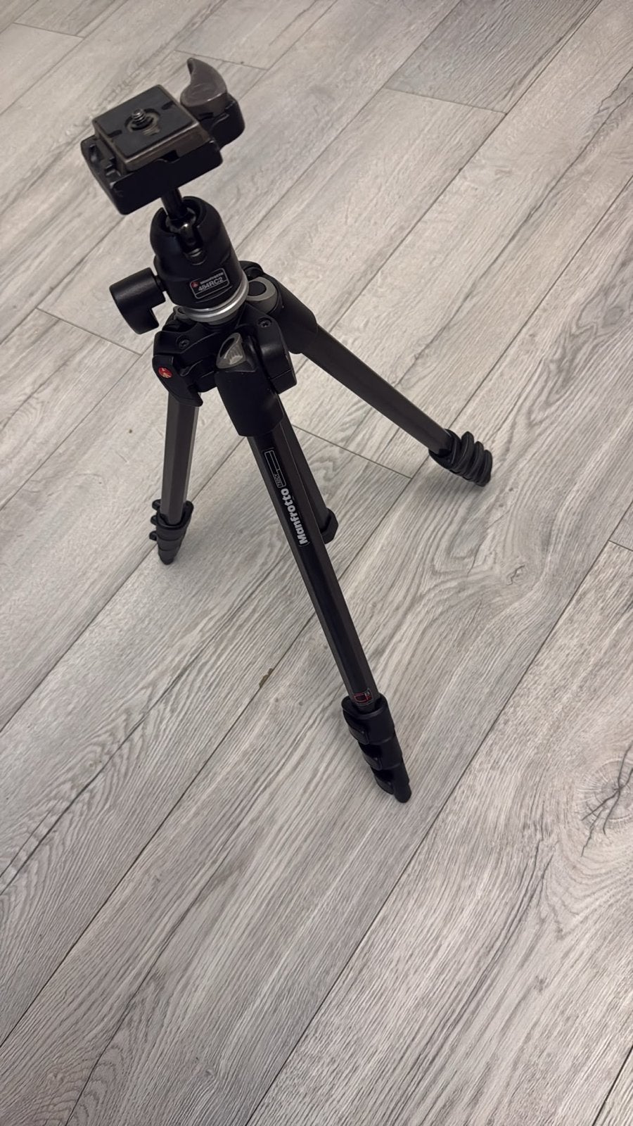 Manfrotto 732CY M-Y carbin fiber statief ., Zo goed als nieuw, 150 tot 175 cm, Manfrotto, Met balhoofd