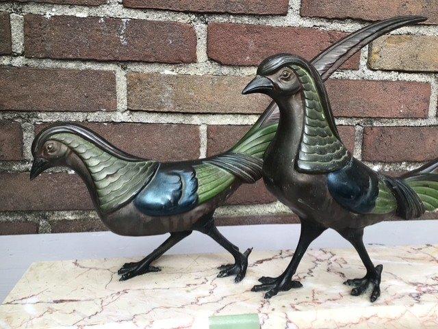 Prachtig beeld fazanten, Ophalen of Verzenden, Beeld