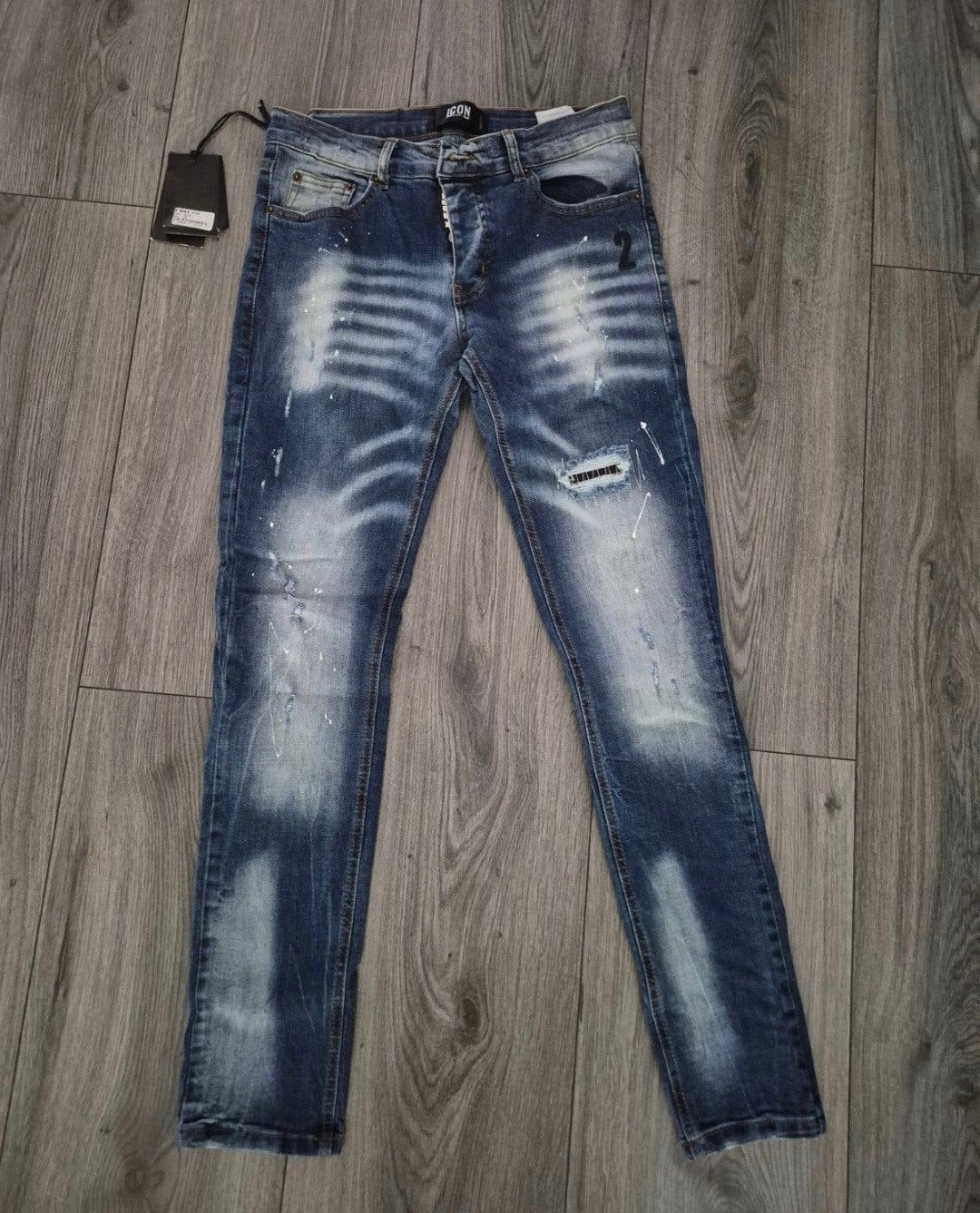 Heren jeans - Blauw - Icon - Maat W30, Kleding | Heren, Spijkerbroeken en Jeans, Blauw, Overige jeansmaten, Nieuw, Ophalen of Verzenden