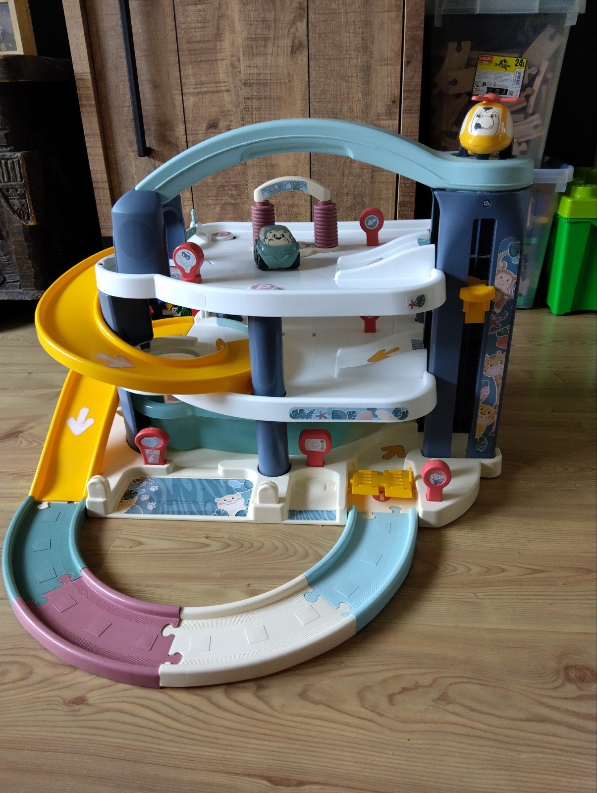 Smoby Auto's Parkeergarage, Kinderen en Baby's, Ophalen, Zo goed als nieuw