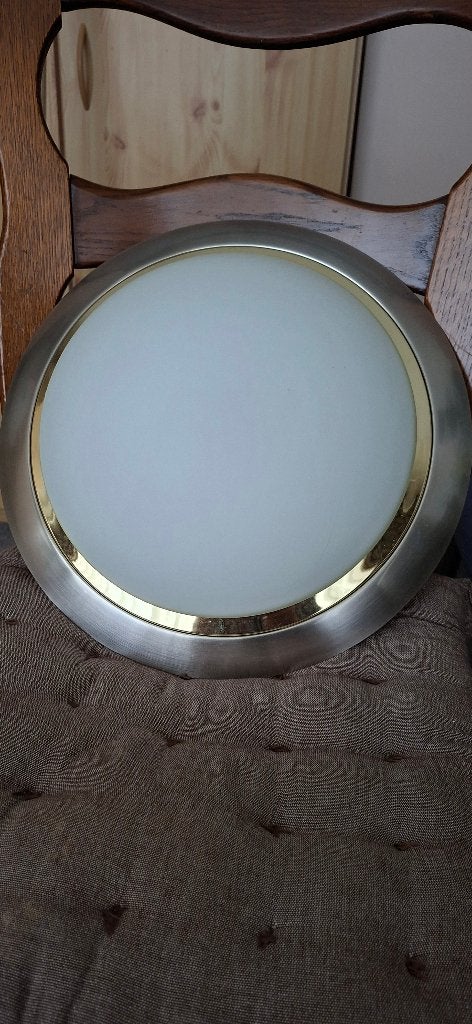 Plafonnière, Ophalen, 50 cm, Modern, Waterbestendig