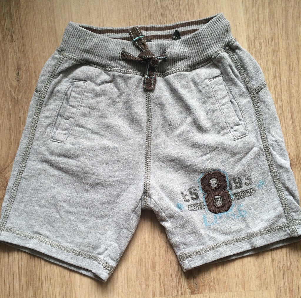 H&M grijs bruin zacht katoenen tricot short korte broek 74, Broekje, H&M, Nieuw, Ophalen of Verzenden