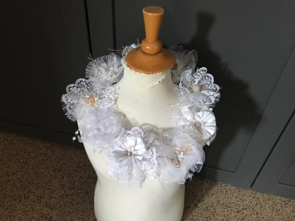 Decoratieve Kransjes van Kant en Tule - Wit/Crème, Ophalen of Verzenden, Zo goed als nieuw, Overige typen