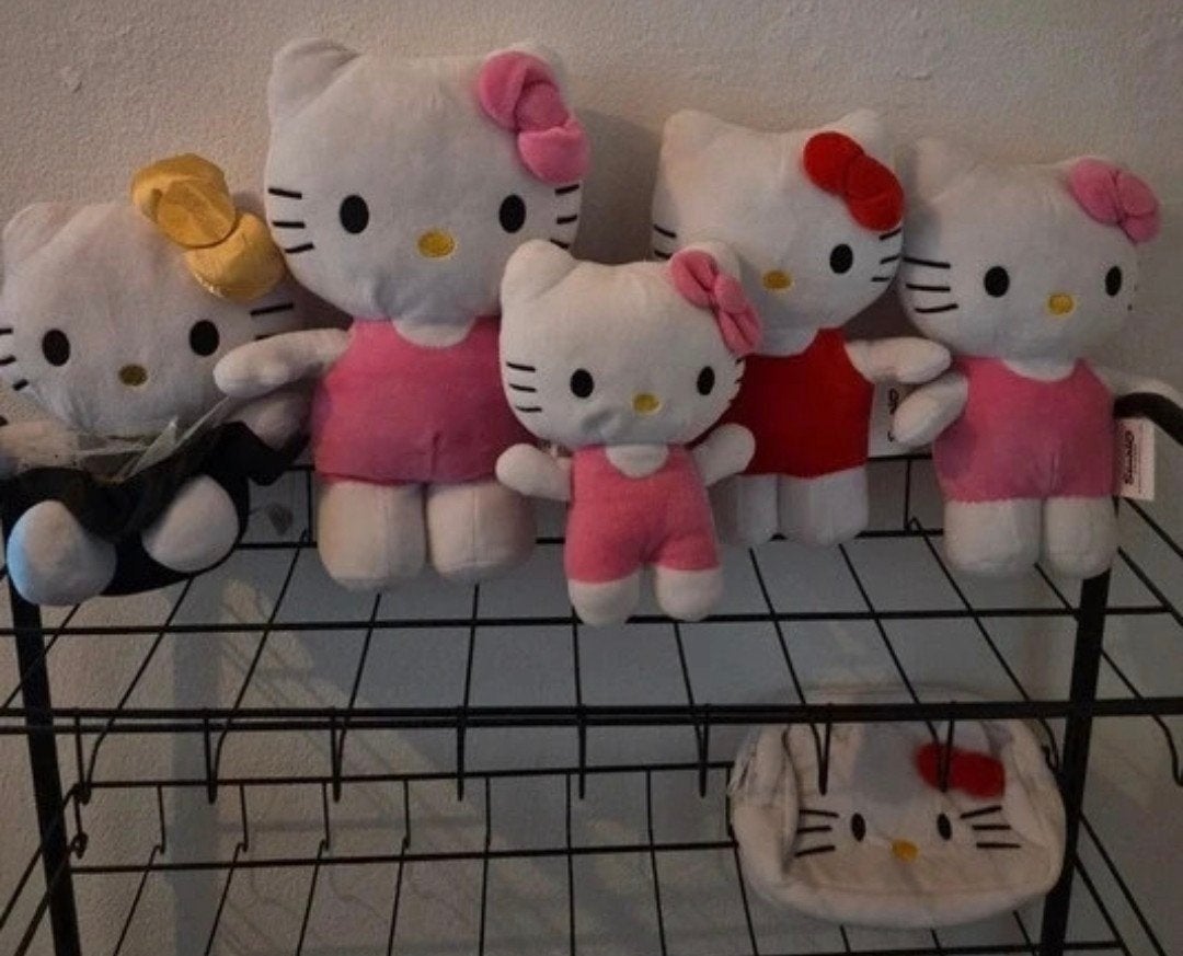 Hello Kitty knuffelcollectie - Diverse maten en kleuren, Gebruikt, Overige merken, Ophalen of Verzenden, Hello Kitty