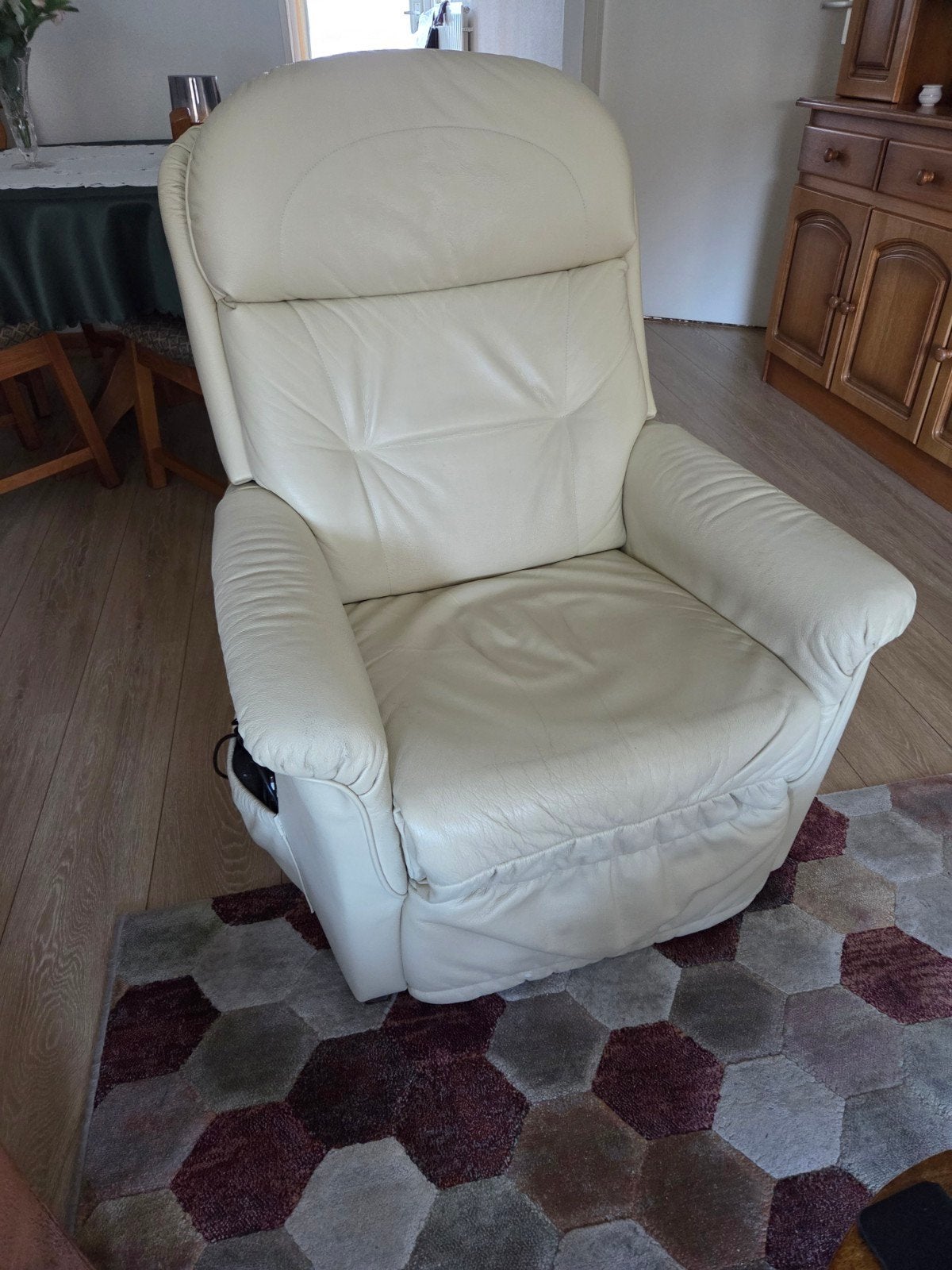 Leren fauteuil, Ophalen, Gebruikt, 75 tot 100 cm, 50 tot 75 cm