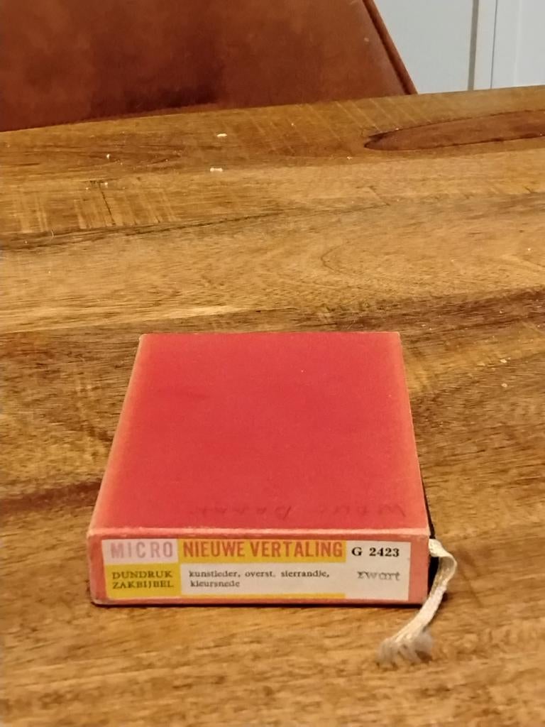Micro Bijbel Nieuwe Vertaling - Dundruk Zakbijbel, Boeken, Ophalen of Verzenden, Zo goed als nieuw, Christendom | Protestants