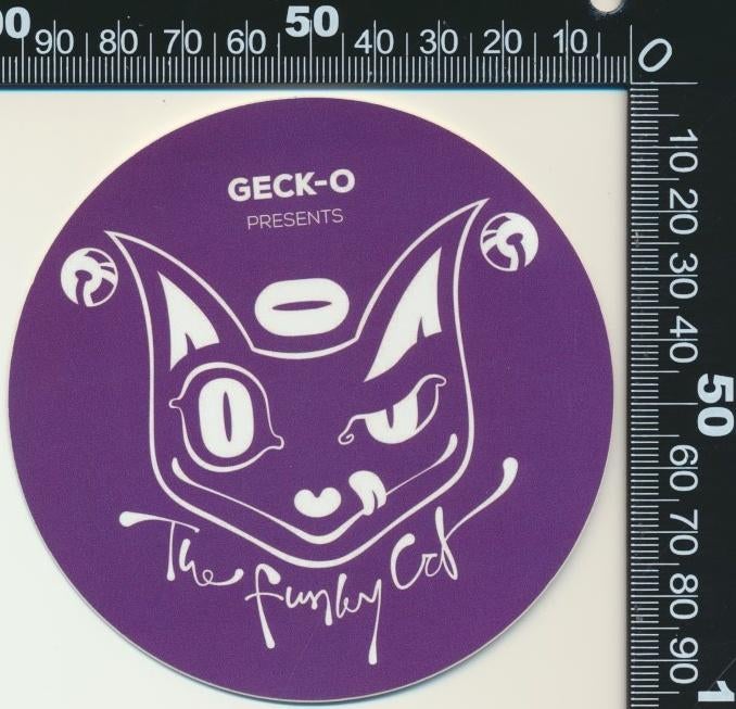 Sticker: Hardcore (36) - The Funky Cat, Ophalen of Verzenden, Zo goed als nieuw, Bedrijf of Vereniging