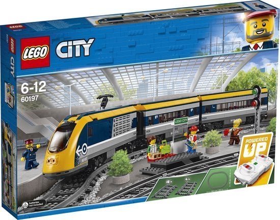 LEGO City 60197 Passagierstrein met afstandsbediening, City, Inclusief accessoires, Lego, Nieuw