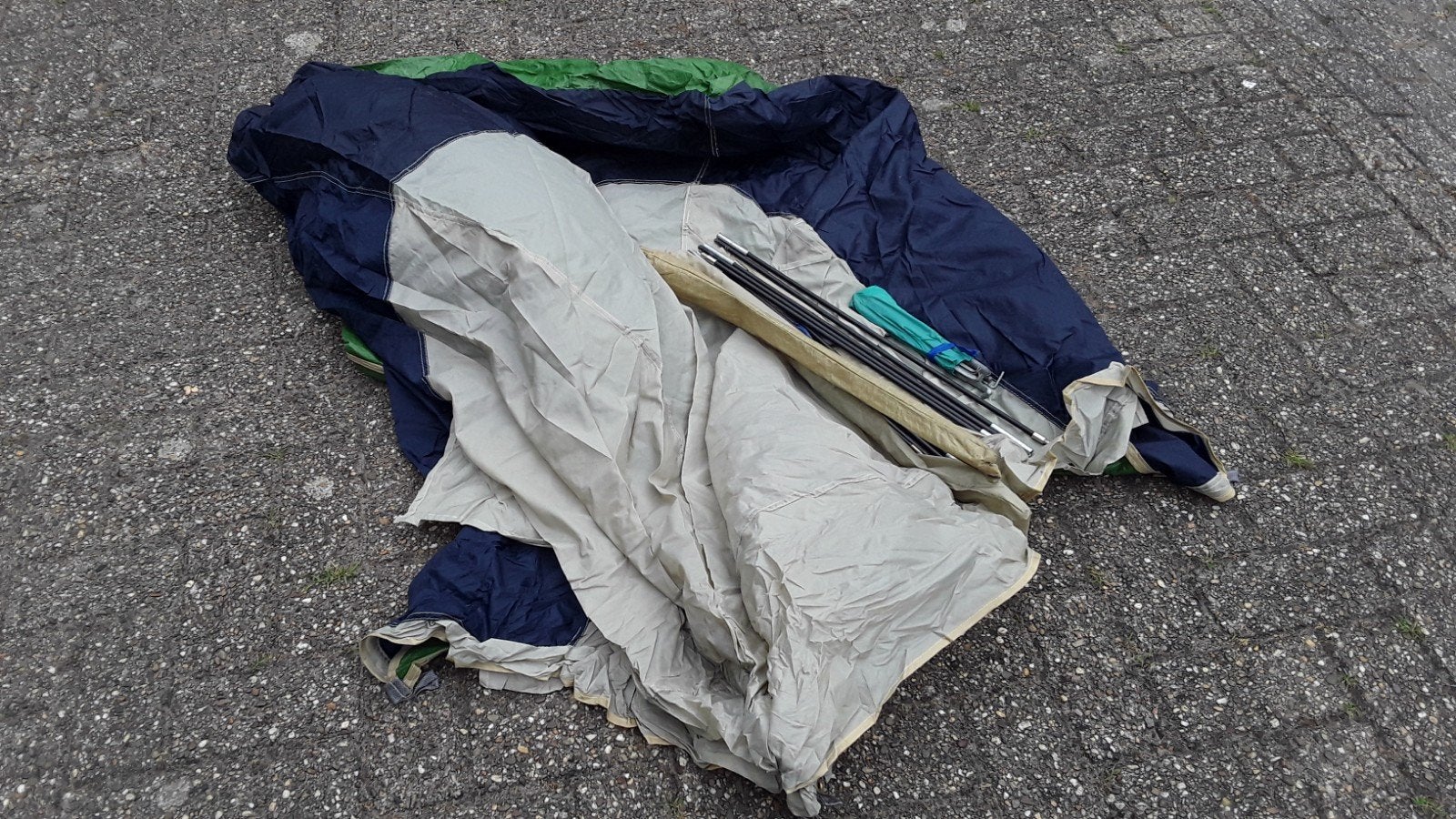 Gratis Vintage Strandtentje uit de jaren '70 ., Ophalen of Verzenden, Gebruikt