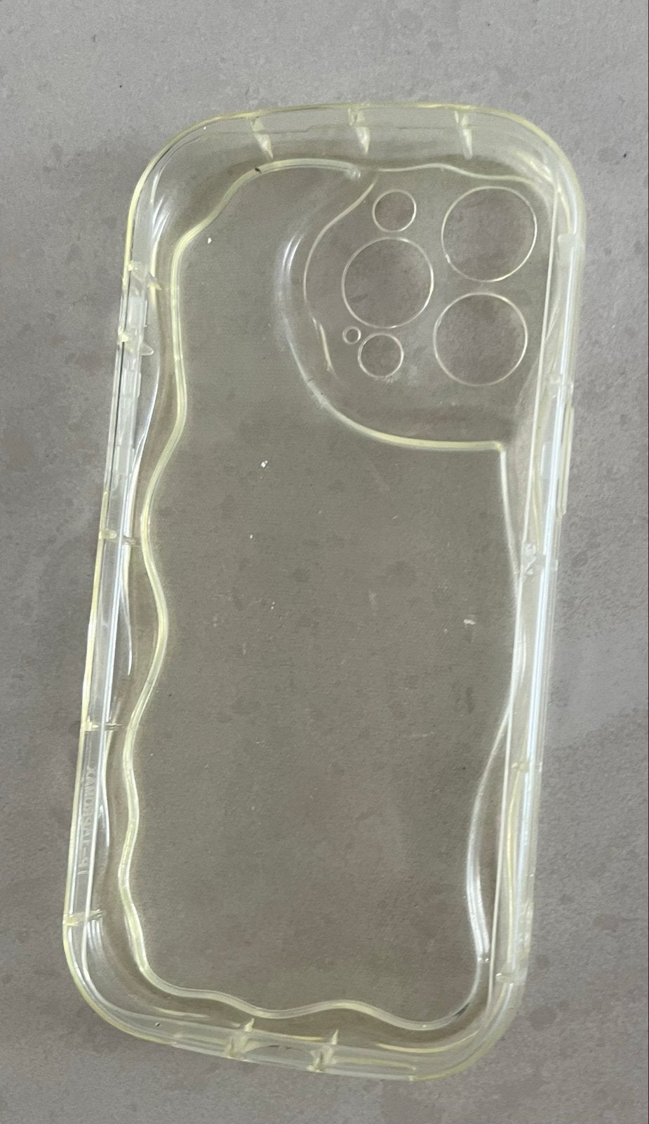 Transparant iPhone hoesje met golvend design (nieuw), Ophalen of Verzenden, Nieuw, Siliconen