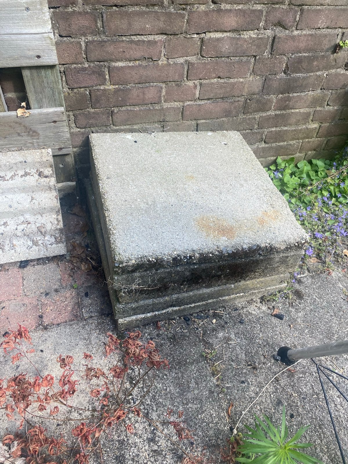 10 terrastegels (50x50cm), Tuin en Terras, Tegels en Klinkers, Ophalen, Gebruikt, Minder dan 5 m², Beton
