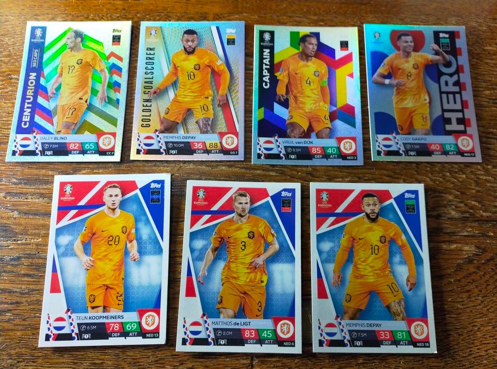 Match Attax EURO 2024 voetbalplaatjes Nederland, Ophalen of Verzenden, Nieuw, Overige binnenlandse clubs, Poster, Plaatje of Sticker