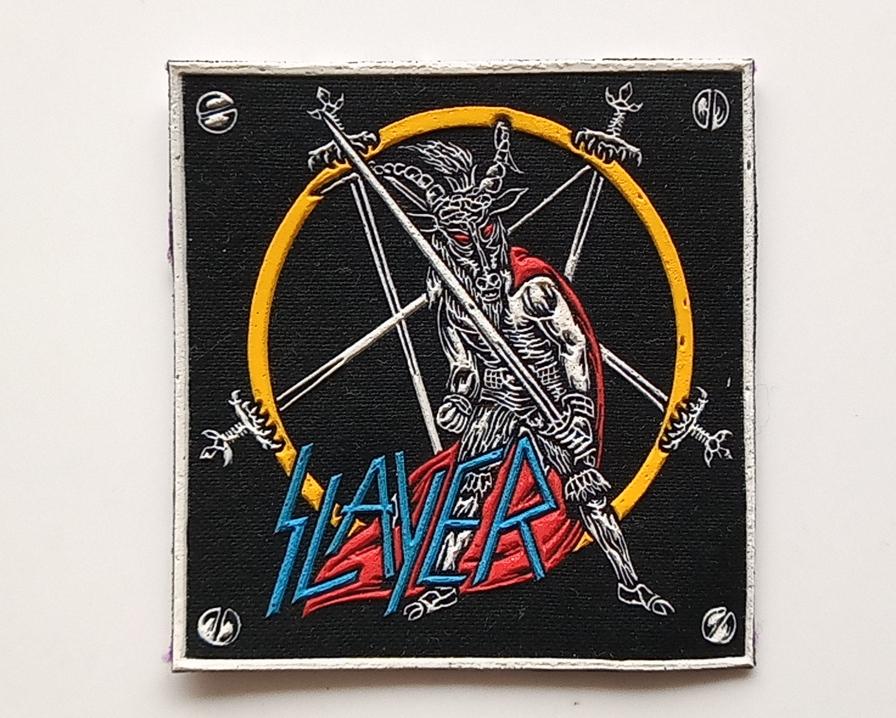 Slayer zeldzame vintage 80's show no mercy rubber patch r10, Verzenden, Nieuw, Kleding
