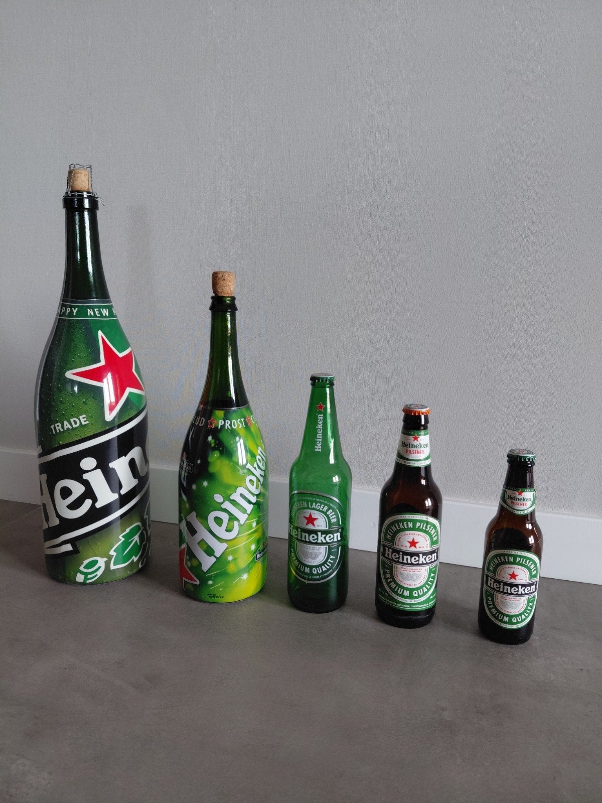 Heineken bierflessen, Verzamelen, Ophalen, Zo goed als nieuw, Flesje(s), Heineken
