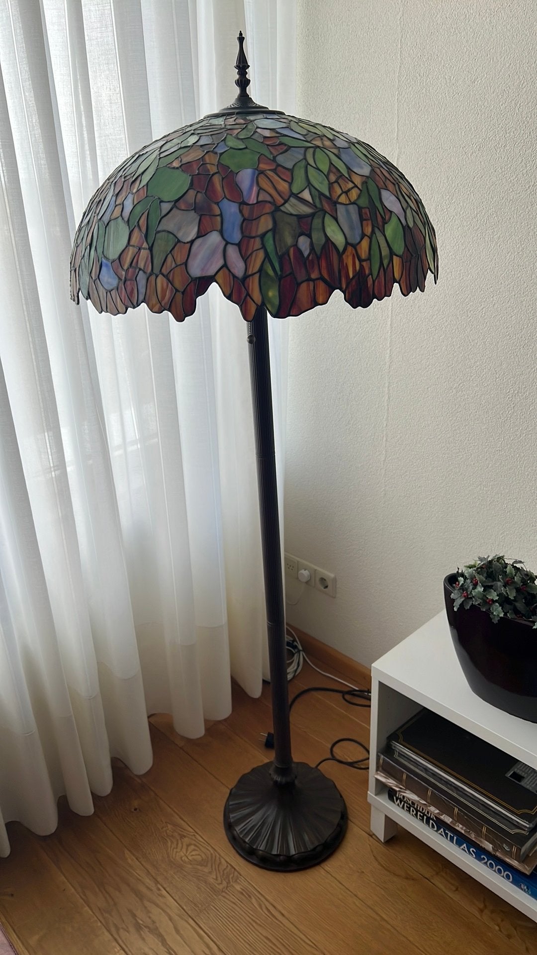 Staande tifanie lamp, Ophalen, Zo goed als nieuw
