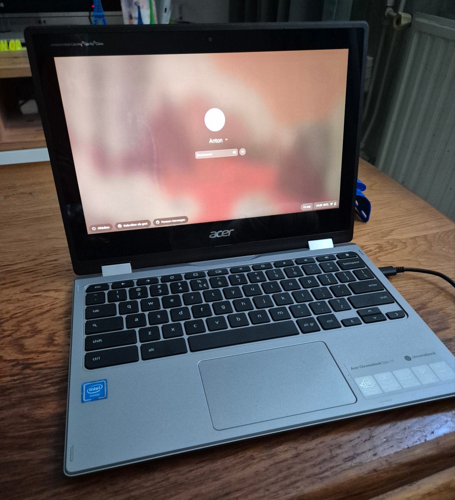 Chromebook Asus Spin11 met goede accu., Ophalen, 4 GB of minder, Asus Chromebook, Touchscreen