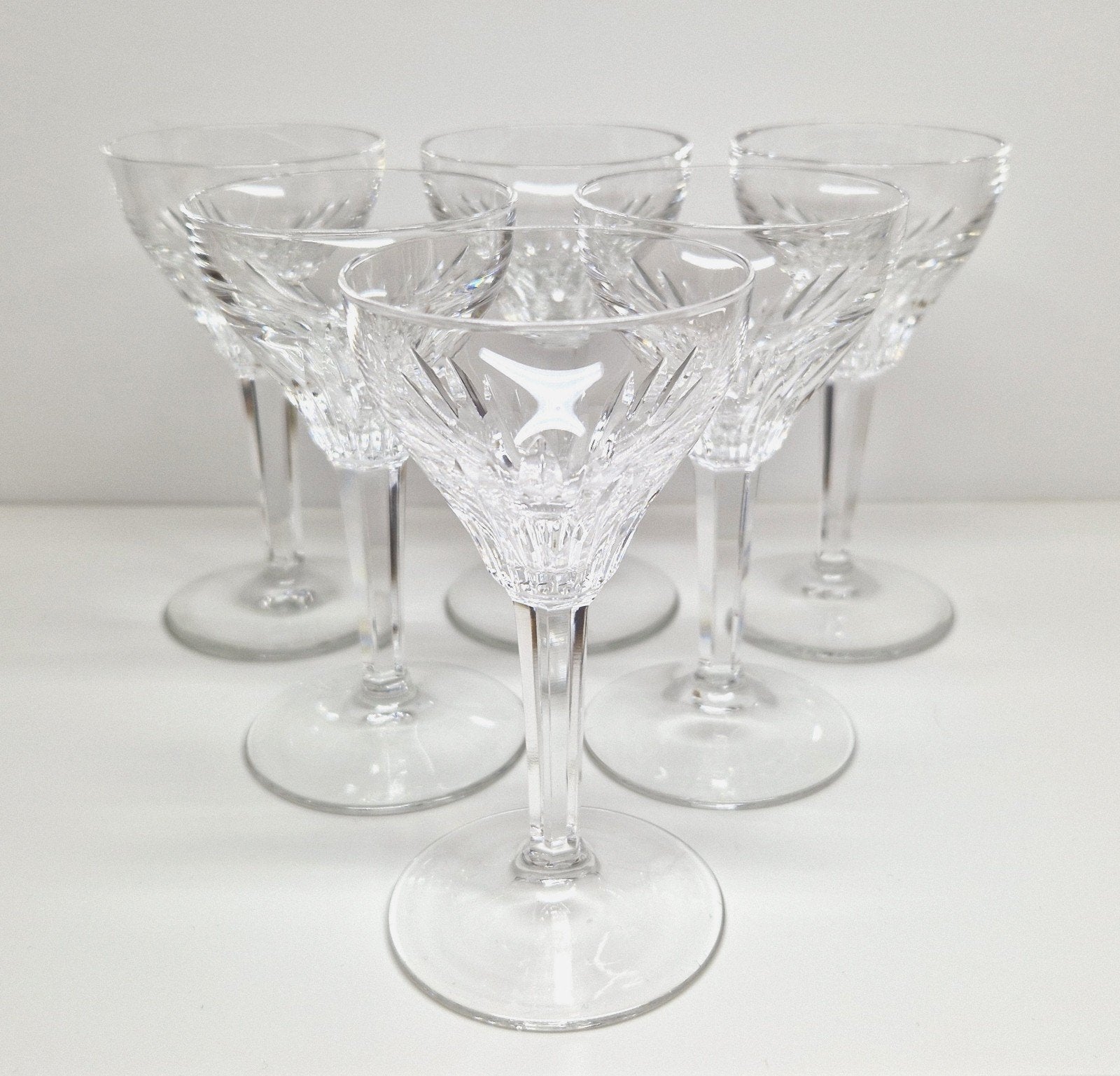 Glasfabriek Leerdam kristal 7 Rubato wijnglazen, 1952, Ophalen