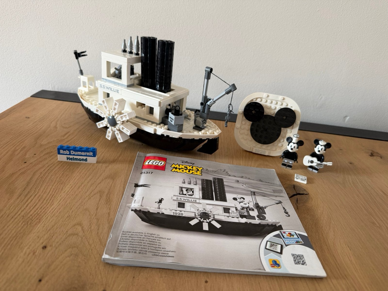 Lego 21317; Ideas, Mickey Mouse, Steamboat Willie, Lego, Ophalen of Verzenden, Complete set, Inclusief instructies