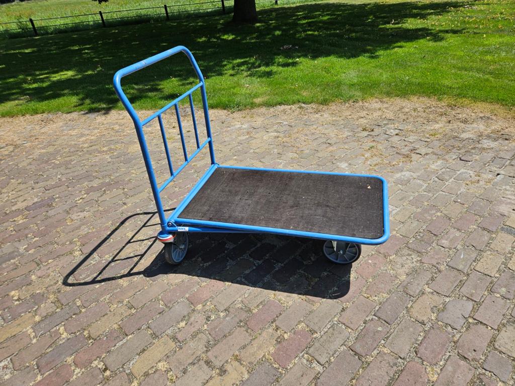 Transsportwagen, Doe-het-zelf en Verbouw, Transportwagens, 100 liter of meer, Ophalen, Zo goed als nieuw, Transportkar