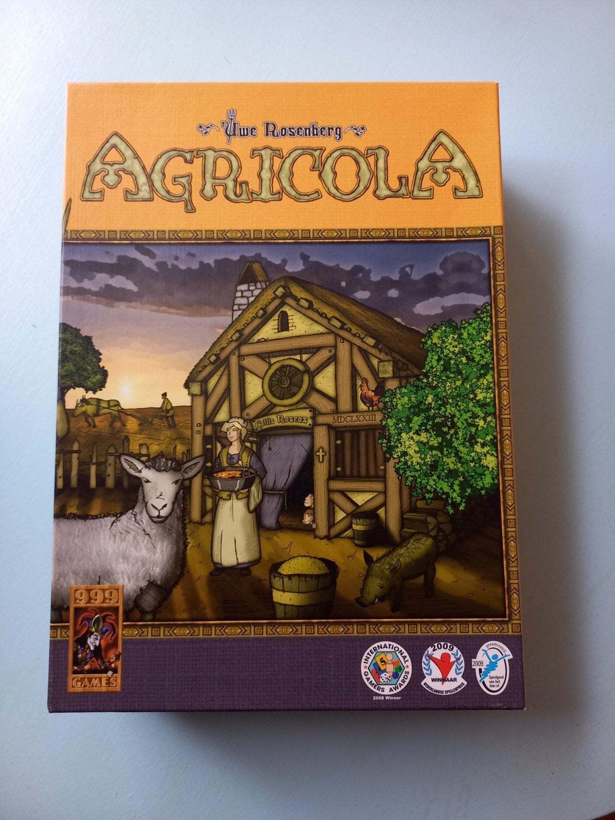 Agricola Bordspel - Strategisch Familiespel, Een of twee spelers, Ophalen of Verzenden, Zo goed als nieuw, 999 Games