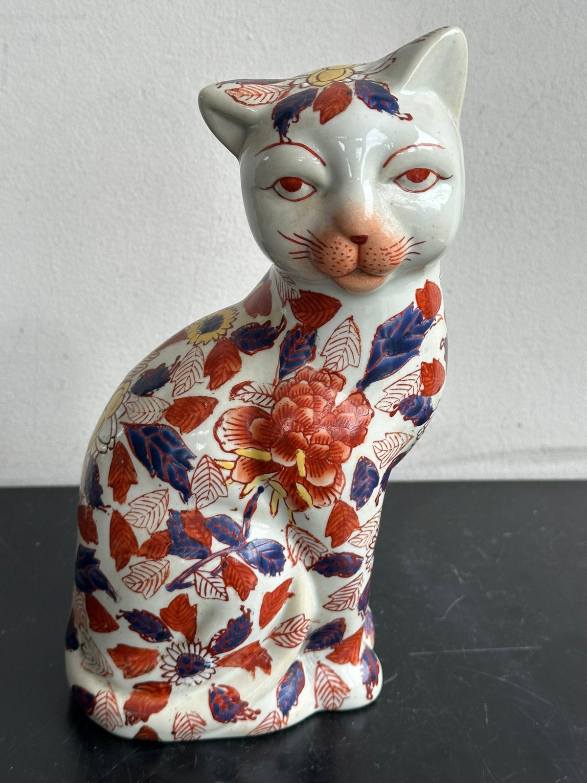 Chinees Imari porselein Poes / Kat beeld, Ophalen of Verzenden, Gebruikt