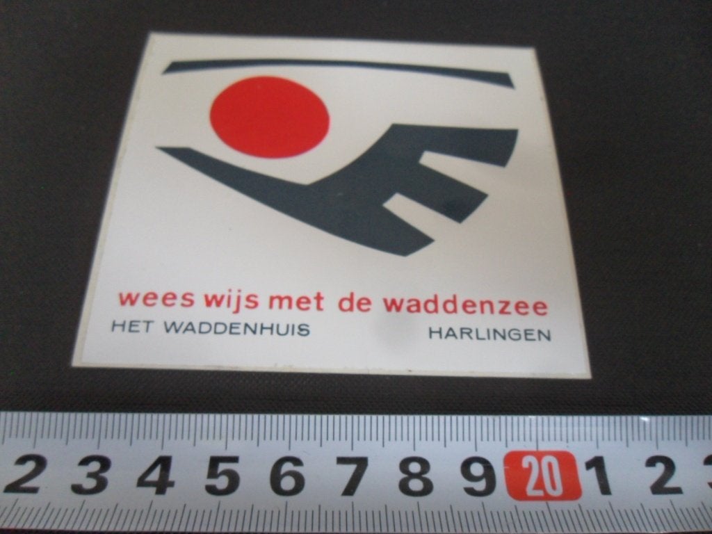 sticker Harlingen HET WADDENHUIS wees wijs met de waddenzee, Ophalen of Verzenden, Zo goed als nieuw
