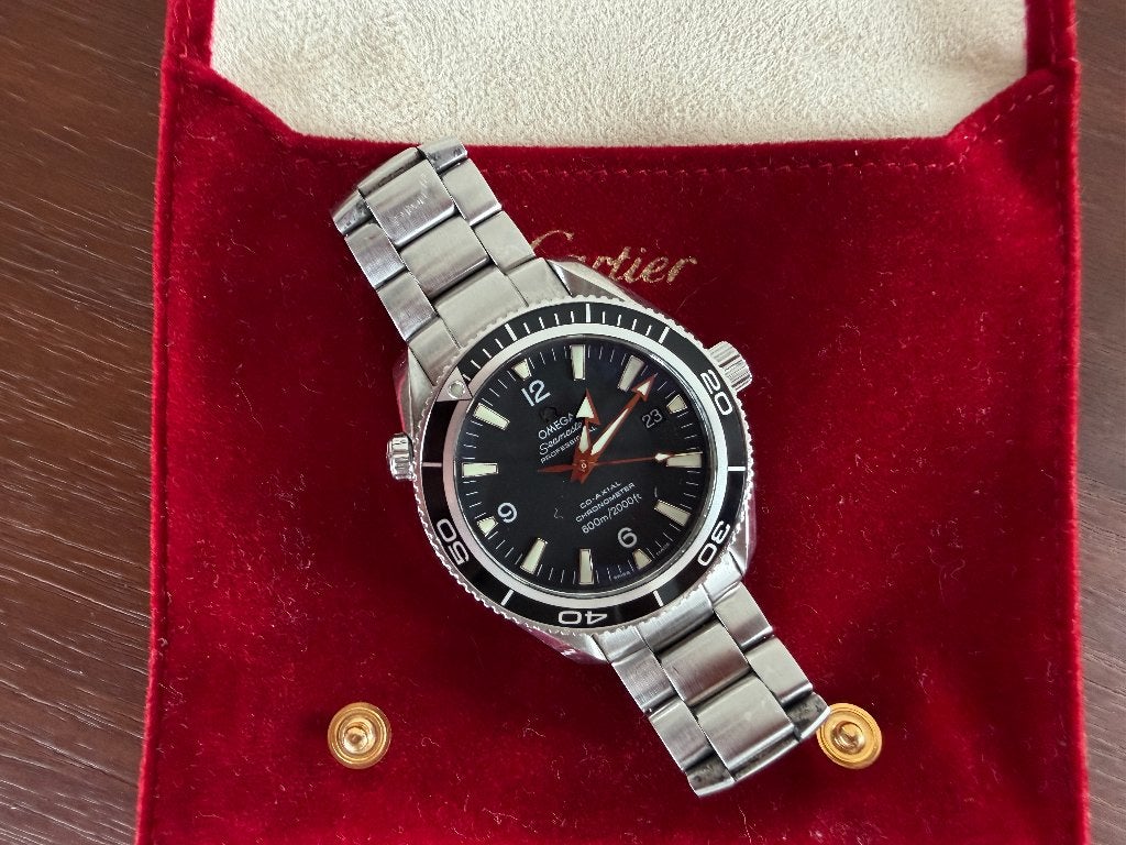 Omega Seamaster Planet Ocean, Ophalen, Staal, Gebruikt, Staal