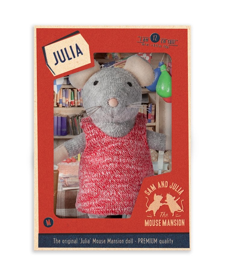 Het Muizenhuis knuffel muis Julia 12cm, Muis, Overige merken, Overige karakters, Nieuw