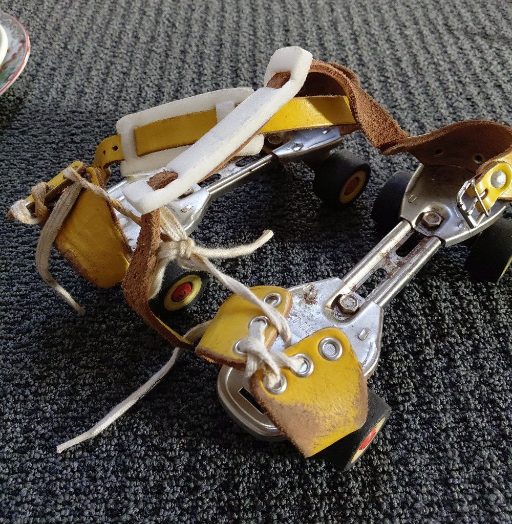 vintage rolschaatsen, Ophalen, Gebruikt
