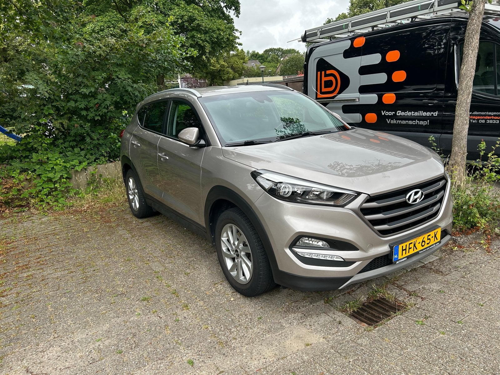 Hyundai iX35 1.6i GDI Blue 135pk 2016 Grijs goud 4wd, Auto's, Hyundai, Particulier, iX35, 4x4, Achteruitrijcamera, Airconditioning