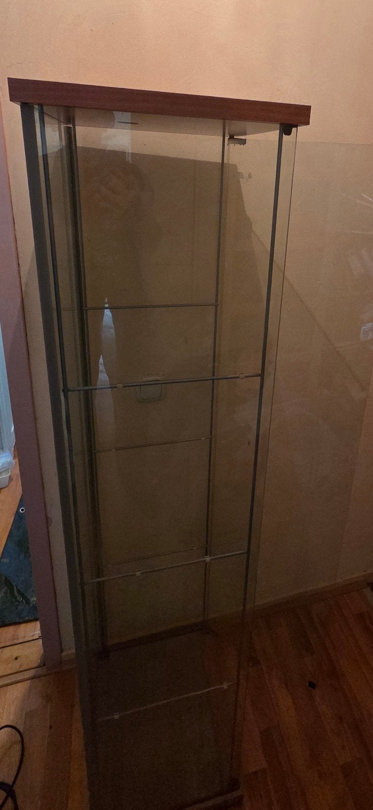 ikea DETOLF vitrinekast is compleet, Ophalen, Minder dan 50 cm, Met deur(en), 100 tot 150 cm