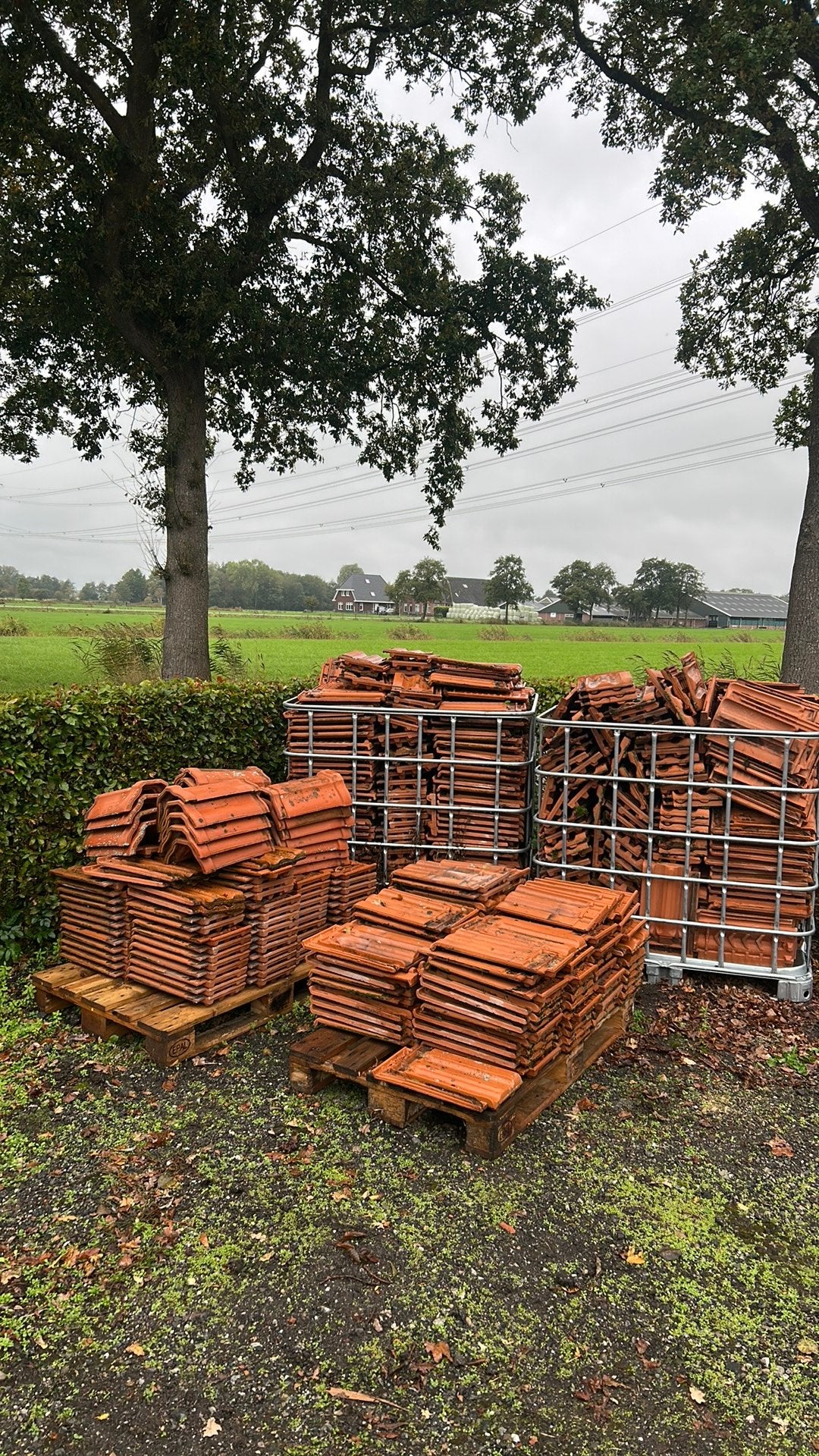 Dakpannen vlakke mulden pan, Ophalen, Gebruikt, Steen of Klei, 15 m² of meer
