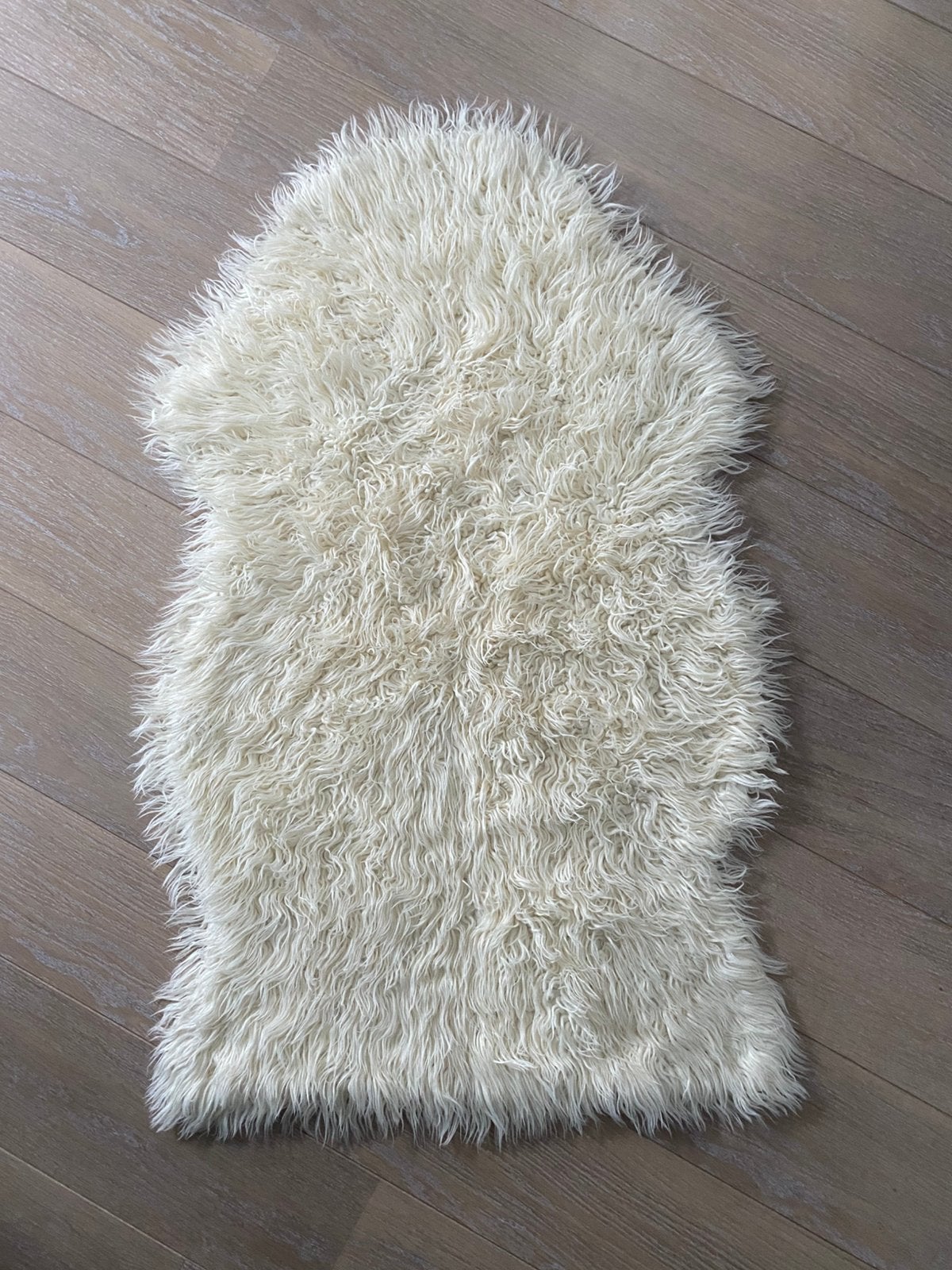 Schapenvacht 100x65cm, crème, nieuw, 100 tot 150 cm, Nieuw, Crème, 50 tot 100 cm