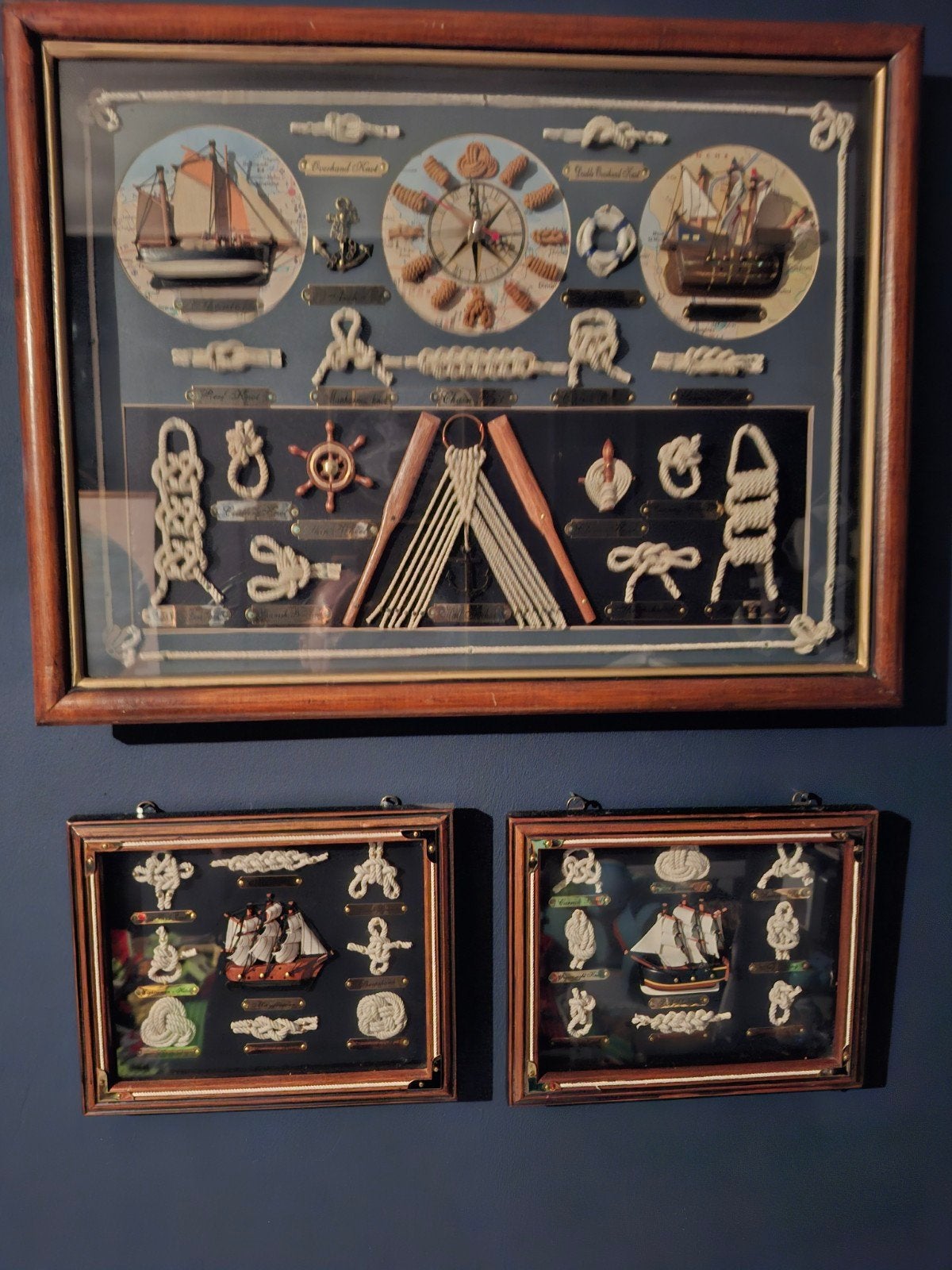 Schilderijen maritiem knopenbord, Antiek en Kunst, Ophalen