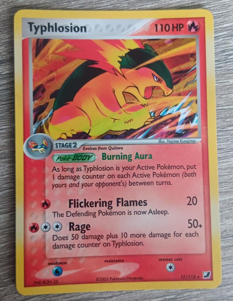 Typhlosion holo Unseen Forces, Ophalen of Verzenden, Zo goed als nieuw