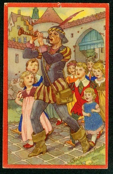 De rattenvanger van Hamelen. 1975., Ophalen of Verzenden, Voor 1920, Ongelopen, Kinderen
