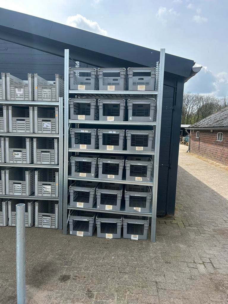Grote partij kratten 60x40x30  /legbordstelling stelling, Doe-het-zelf en Verbouw, Kratten en Dozen, Ophalen of Verzenden, 60 cm of meer