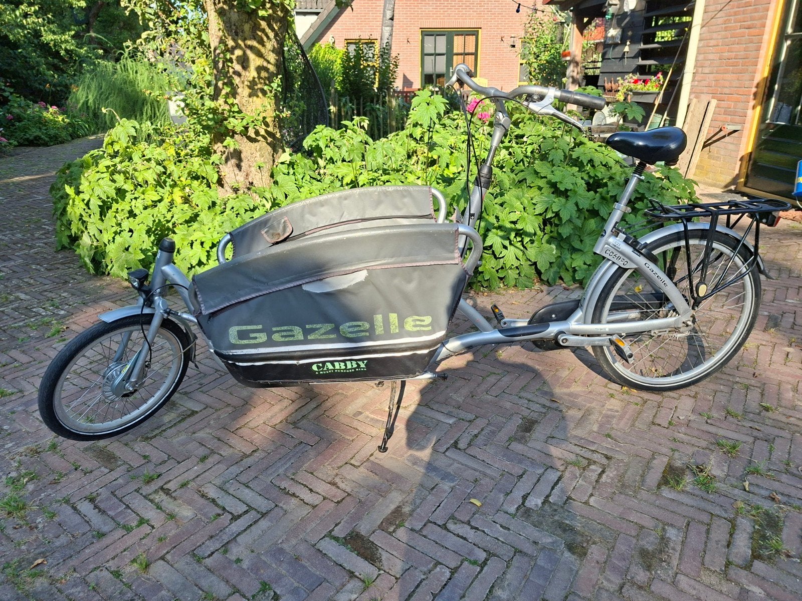 Gazelle Cabby bakfiets met opvouwbare bak., Ophalen, Gebruikt, 3 kinderen, Opvouwbaar