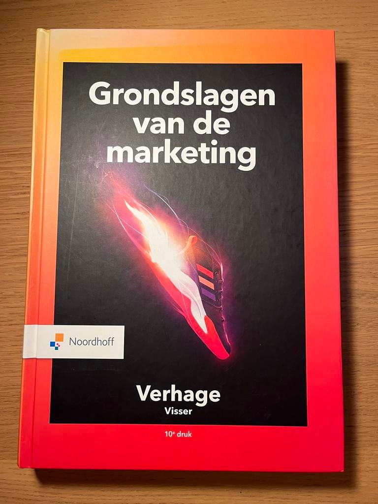 Grondslagen van de marketing - 10e druk - Verhage Visser, Boeken, Ophalen of Verzenden, Zo goed als nieuw, Economie en Marketing