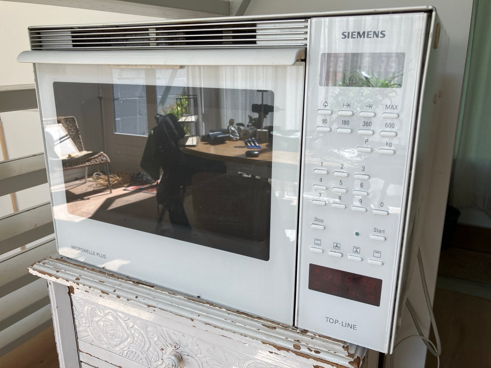 Siemens Combimagnetron Top-Line - Wit, Witgoed en Apparatuur, Ophalen, Combimagnetron, Gebruikt, 60 cm of meer
