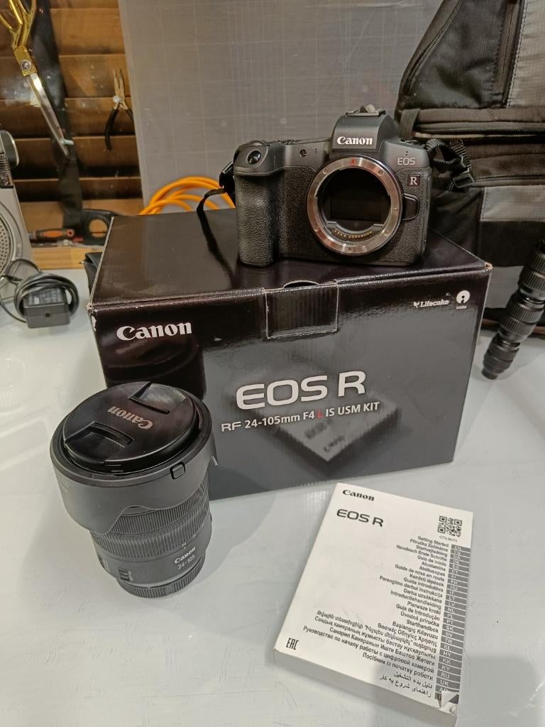 Canon EOS R set | RF 24-105 F4 L | Gitzo & gimbal & monitor, Audio, Tv en Foto, Fotocamera's Digitaal, Gebruikt, Spiegelreflex