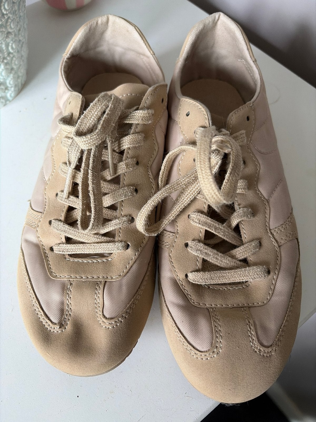 Pull & Bear Beige Sneakers - Maat 38, Ophalen of Verzenden, Gedragen, Beige, Sneakers of Gympen