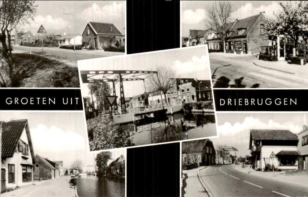 Driebruggen - Brug - Collage, Ophalen of Verzenden, 1960 tot 1980, Ongelopen, Noord-Brabant