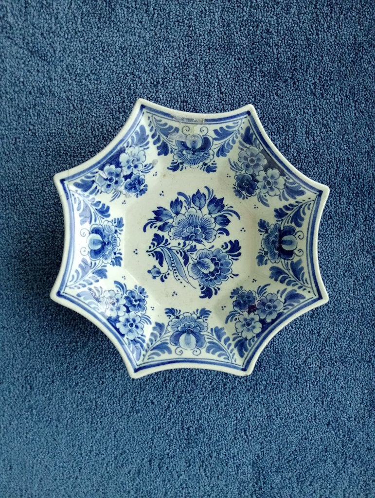 Delfts blauw Ram schaaltje 16cm doorsnee, Ophalen