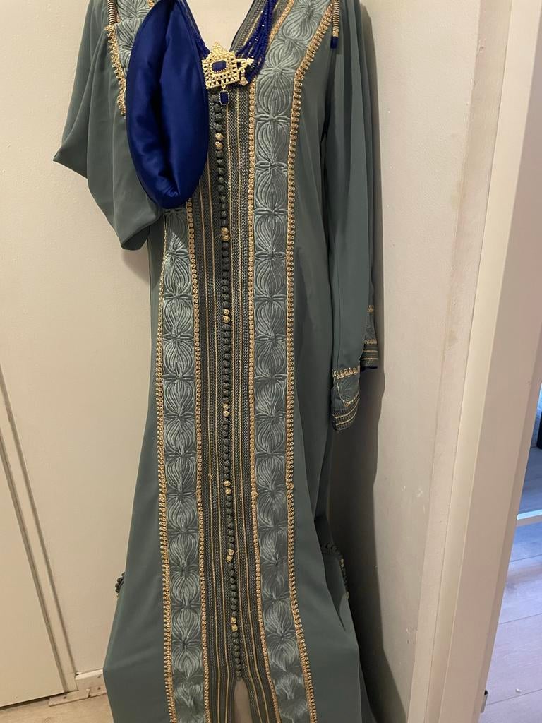 Kaftan met ketting, Overige typen, Zo goed als nieuw, Groen, Ophalen
