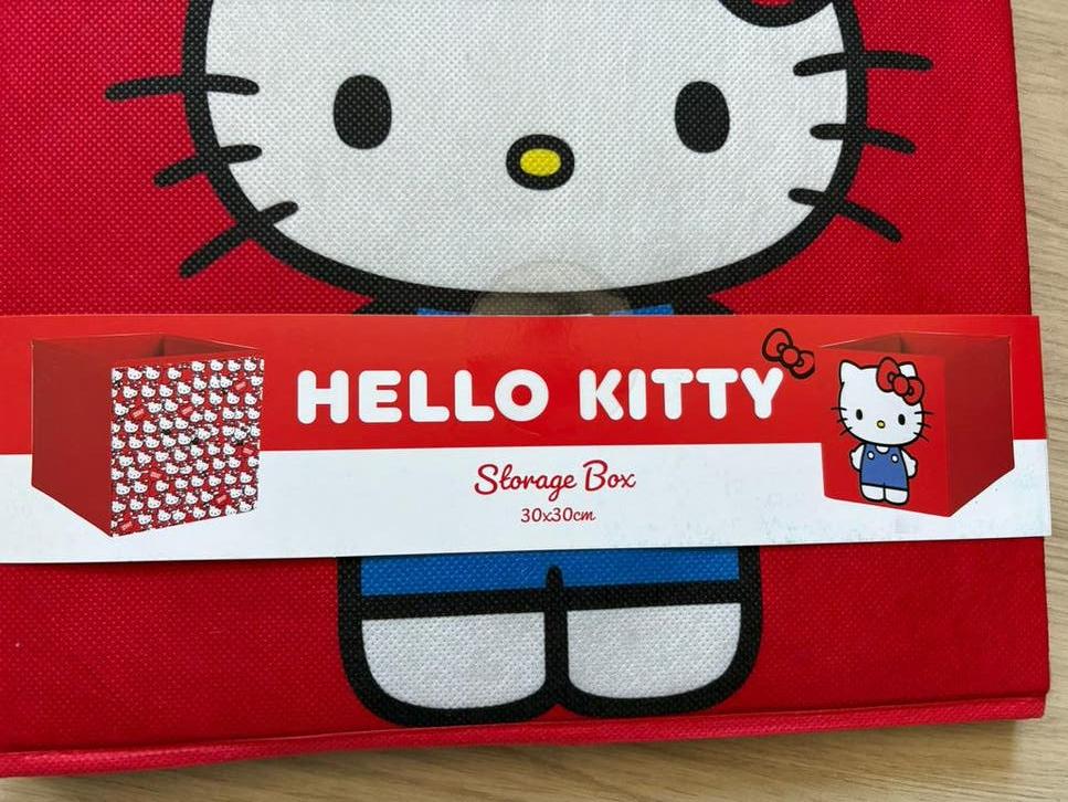 Hello Kitty Opbergdoos - 30x30cm - 3x, Ophalen, Nieuw, Kunststof, Minder dan 50 cm