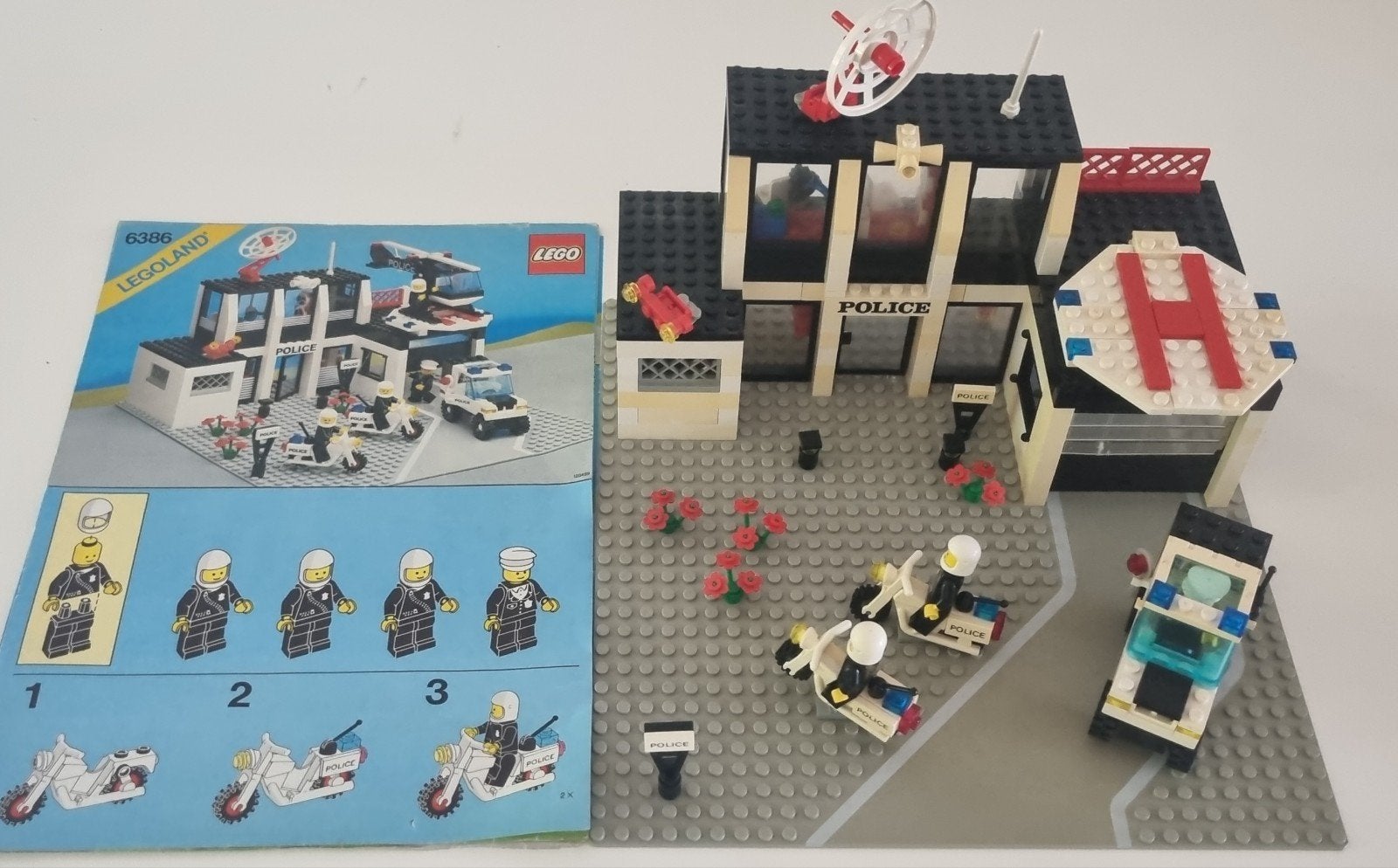 Lego Legoland Politiebureau 6386 met instructies, Kinderen en Baby's, Speelgoed | Duplo en Lego, Compleet, Gebruikt, Lego, Ophalen of Verzenden