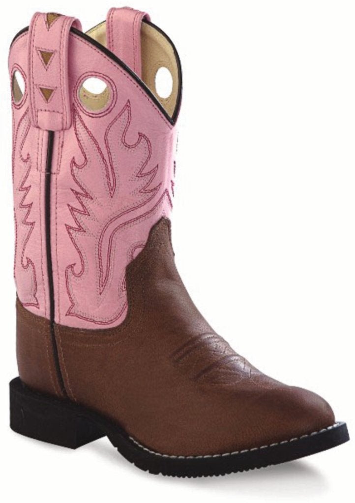 Kinder western cowboy laarzen echt leder roze bruin, Meisje, Schoenen, Nieuw, Ophalen of Verzenden